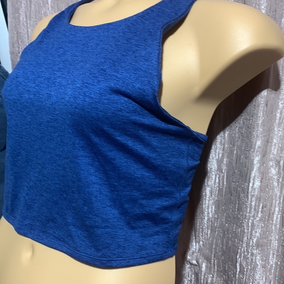 Athlux Sports Tank/Bra Blue XXL 2X  Stretchy Polyester Spandex - Picture 4 of 14
